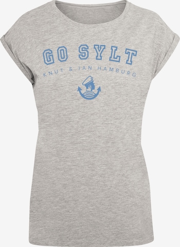 F4NT4STIC Shirt 'Go Sylt' in Grey: front