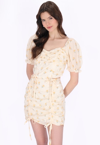 MYMO - Blusa 'Young Fashion' em amarelo: frente