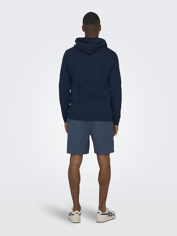 Only & Sons Regular Shorts 'TEL' in Blau