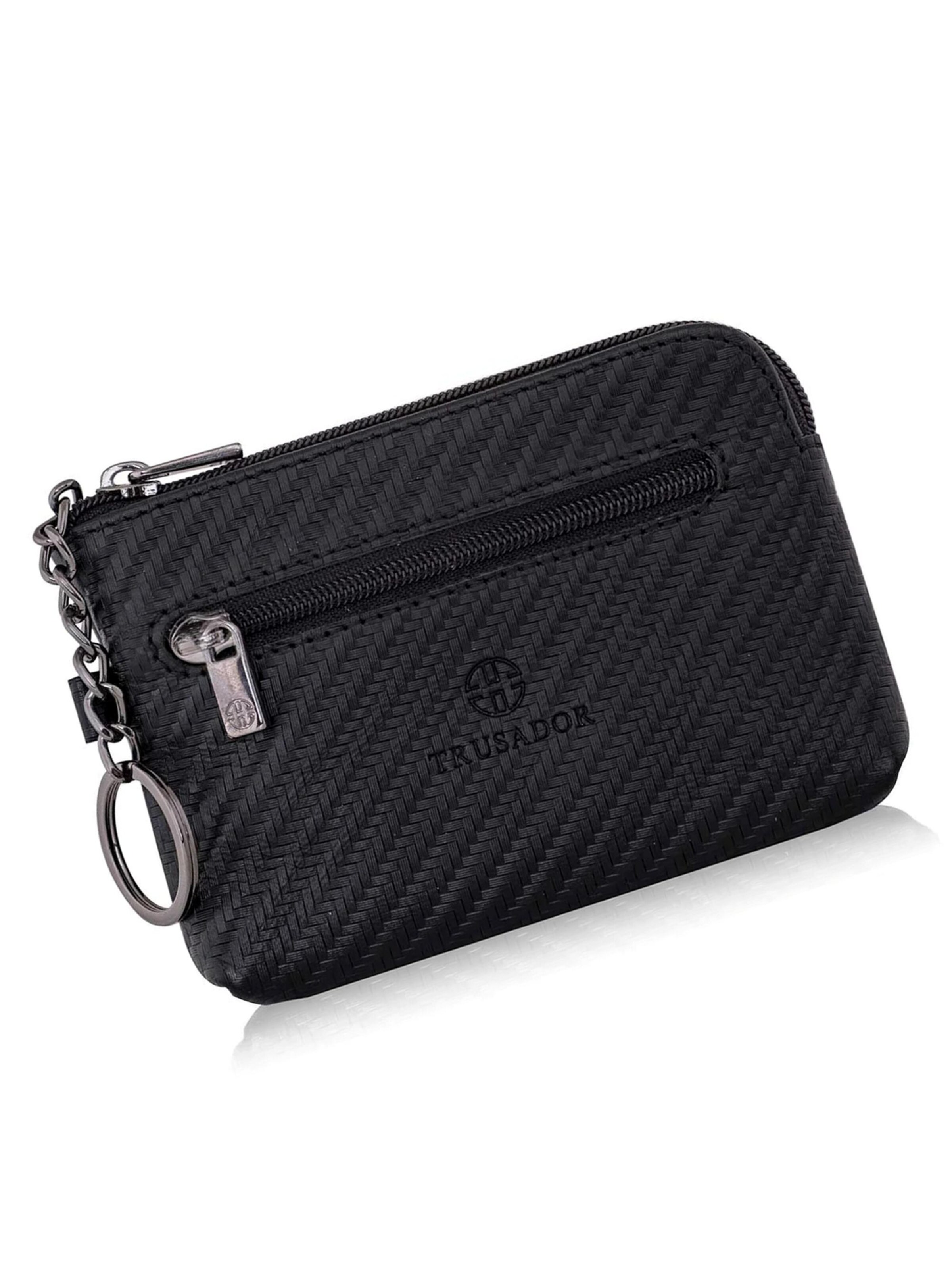 Trusador Key Ring 'Milano' in Grey: front