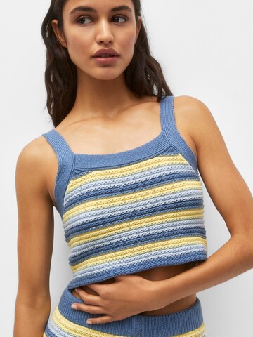 Pull&Bear Gebreide top in Blauw