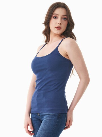 Organication Top in Blau
