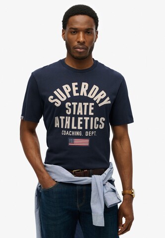 Superdry Shirt 'Essential' in Blue: front
