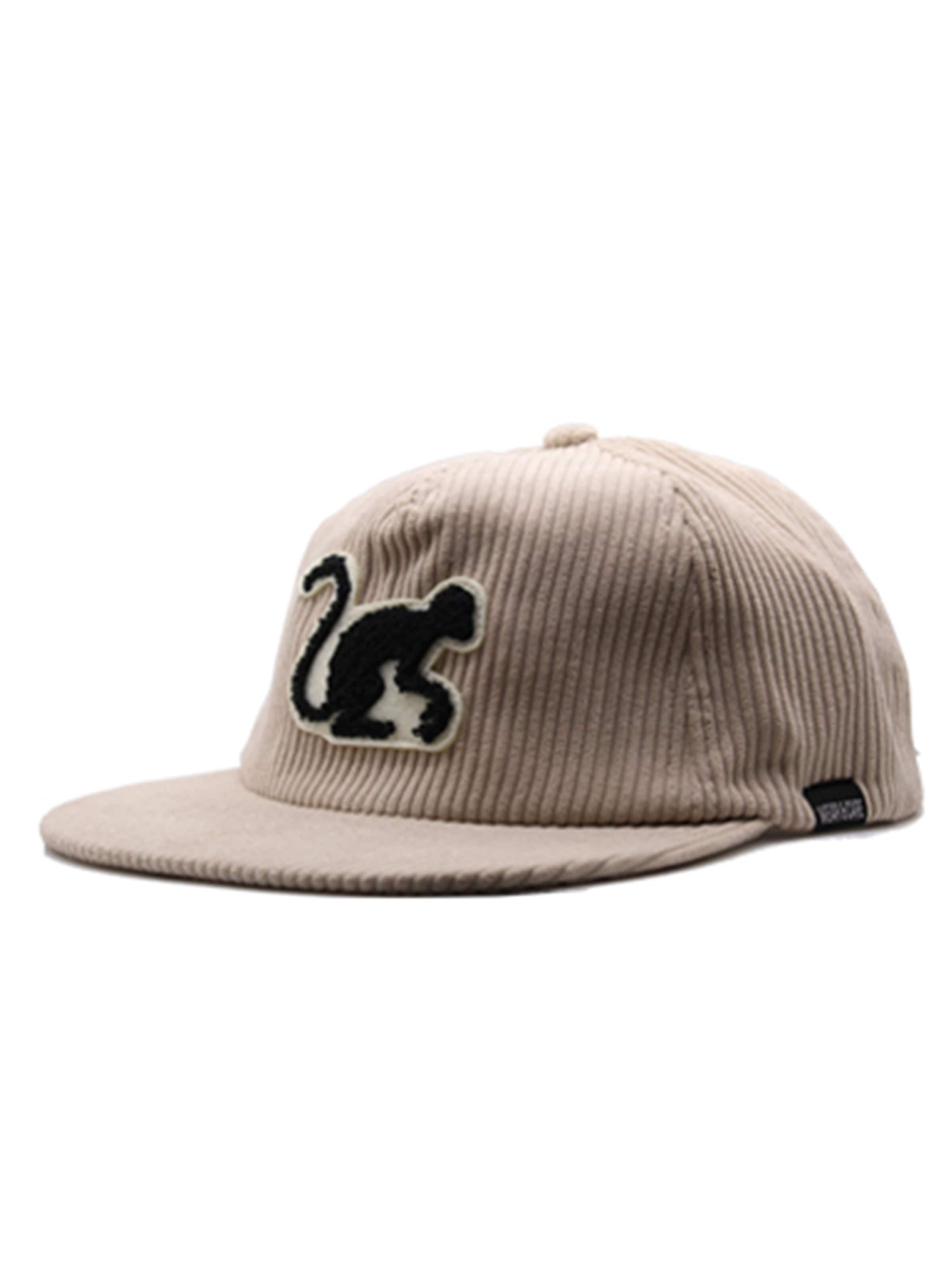 Cappello da baseball sportivo di Surf Monkey in beige: frontale
