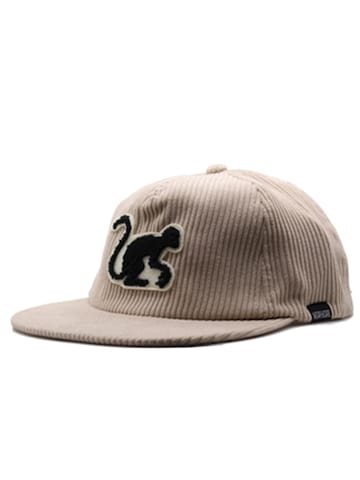Cappello da baseball sportivo di Surf Monkey in beige: frontale