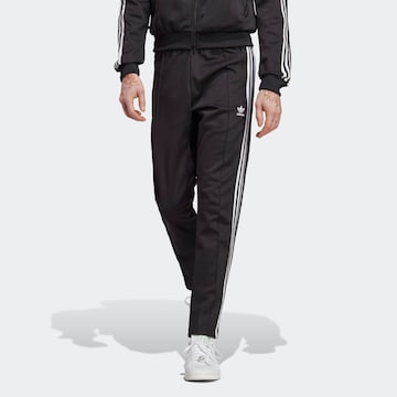 ADIDAS ORIGINALS Regular Trousers 'Adicolor Classics Beckenbauer' in Black: front