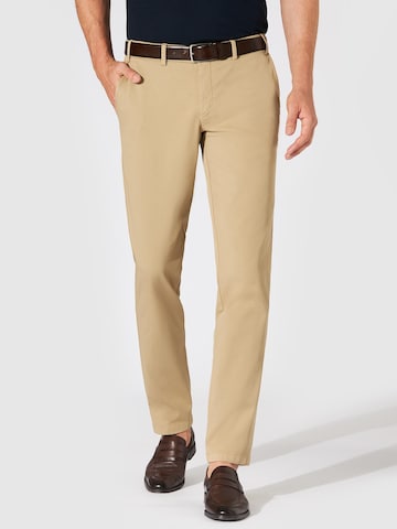 Hiltl Slimfit Chinohose 'Tamo - Portofino Chino'‌‌‌‌‌‌‌ in Beige: Vorderseite