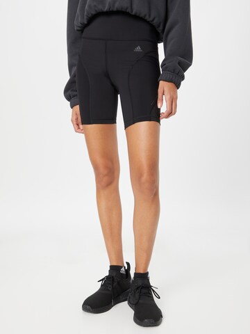 ADIDAS SPORTSWEAR - Skinny Pantalón deportivo 'Tailored Hiit 45 Seconds' en negro: frente
