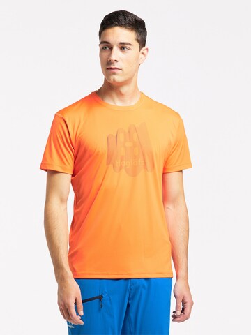 Haglöfs Performance Shirt 'Glee' in Orange: front