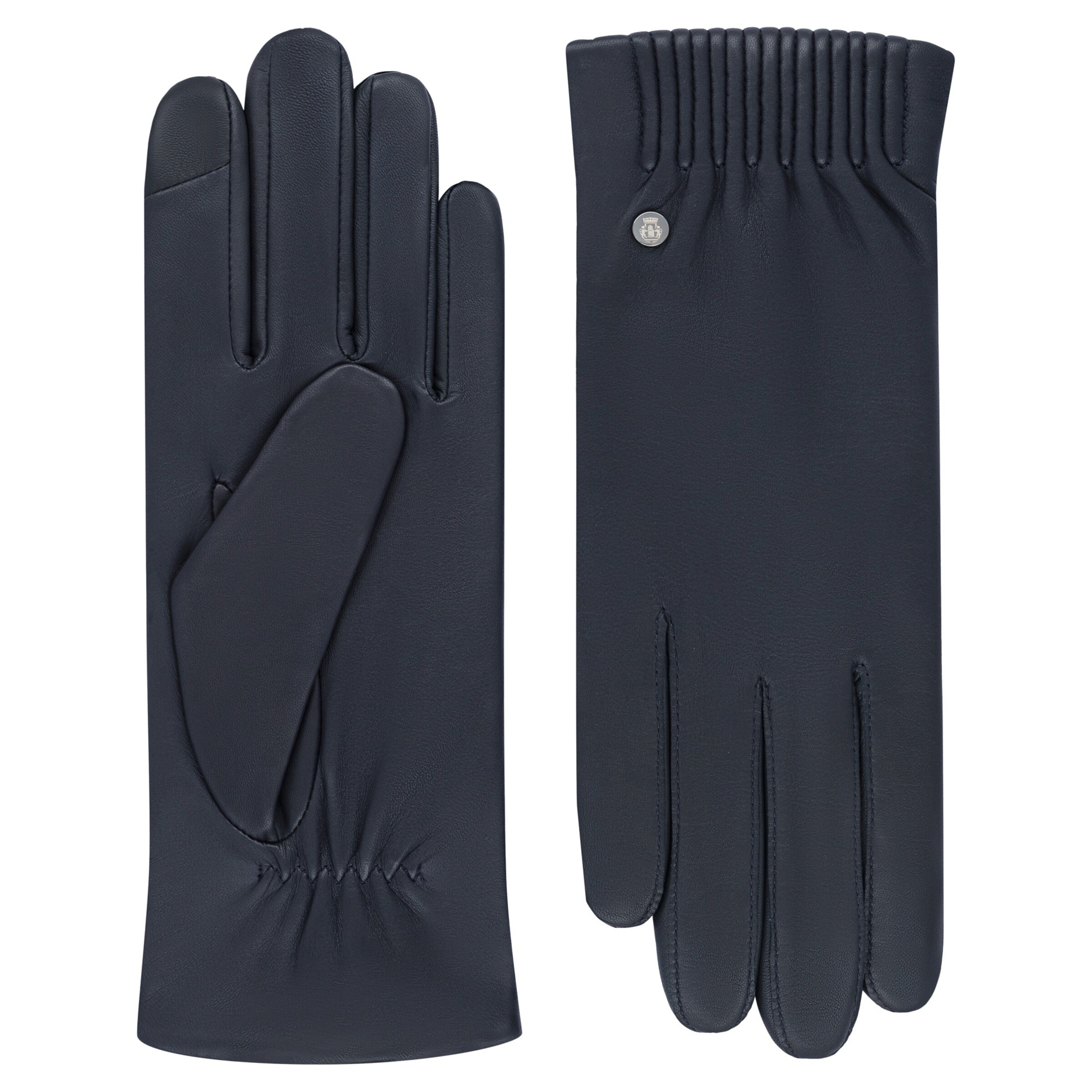 Roeckl Lederhandschuhe 'ARIZONA TOUCH' in Blau: Vorderseite