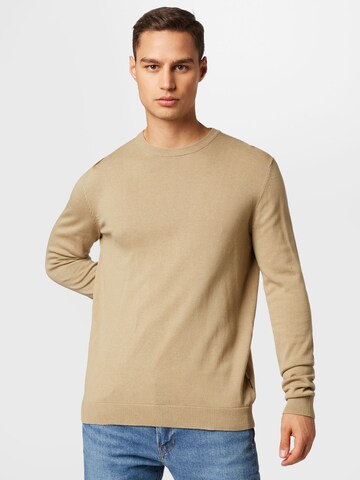 Only & Sons Regular fit Sweater 'Alex' in Beige: front