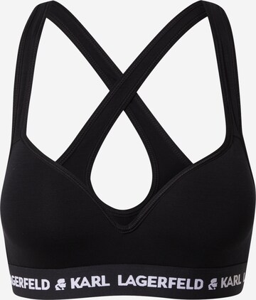 Bustier Soutien-gorge Karl Lagerfeld en noir : devant