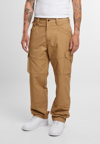 Regular Pantalon cargo Brandit en beige : devant
