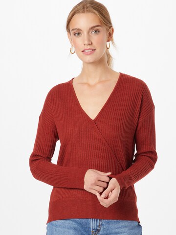 VILA Sweter 'GRADE' w kolorze czerwony: przód