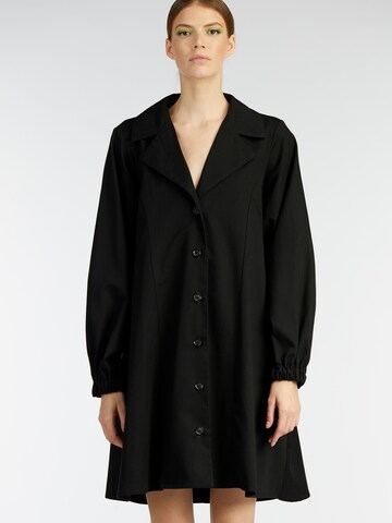 KAN Shirt Dress 'ANDALUSIA' in Black: front