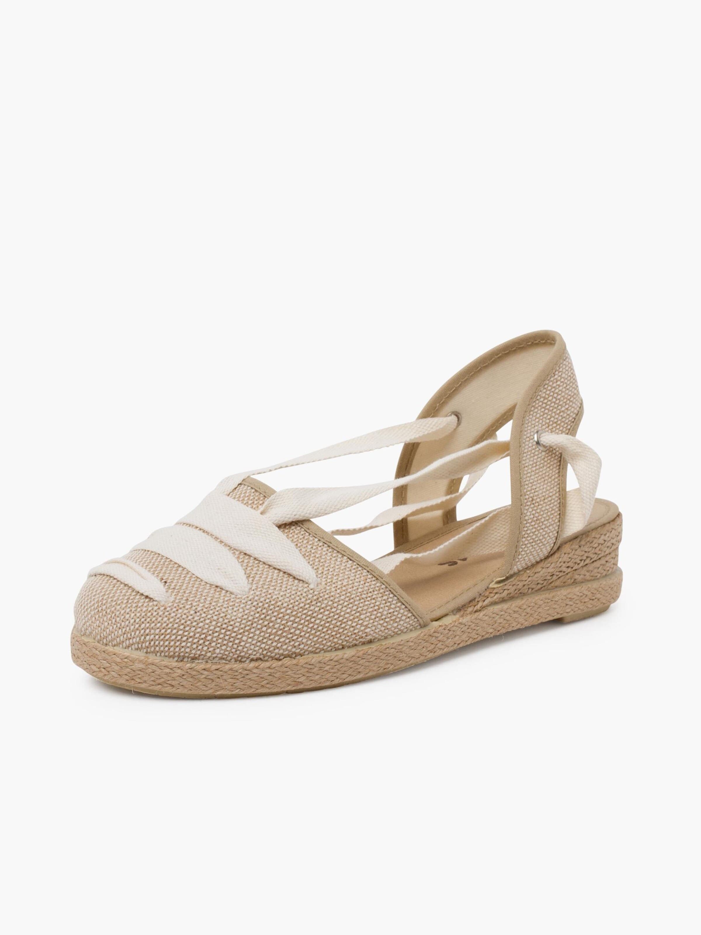 Sandales Pisamonas en beige : devant