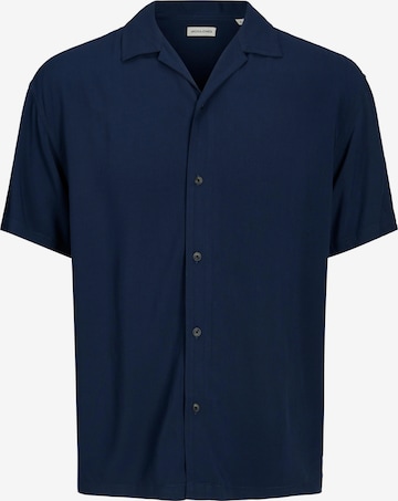 JACK & JONES Button Up Shirt 'Jeff' in Blue: front