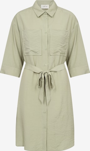 Robe-chemise 'CR' Cream en vert : devant