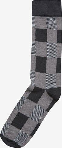 Urban Classics Socken 'Christmas Snowflakes' in Grau