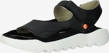 Softinos Sandals in Black: front