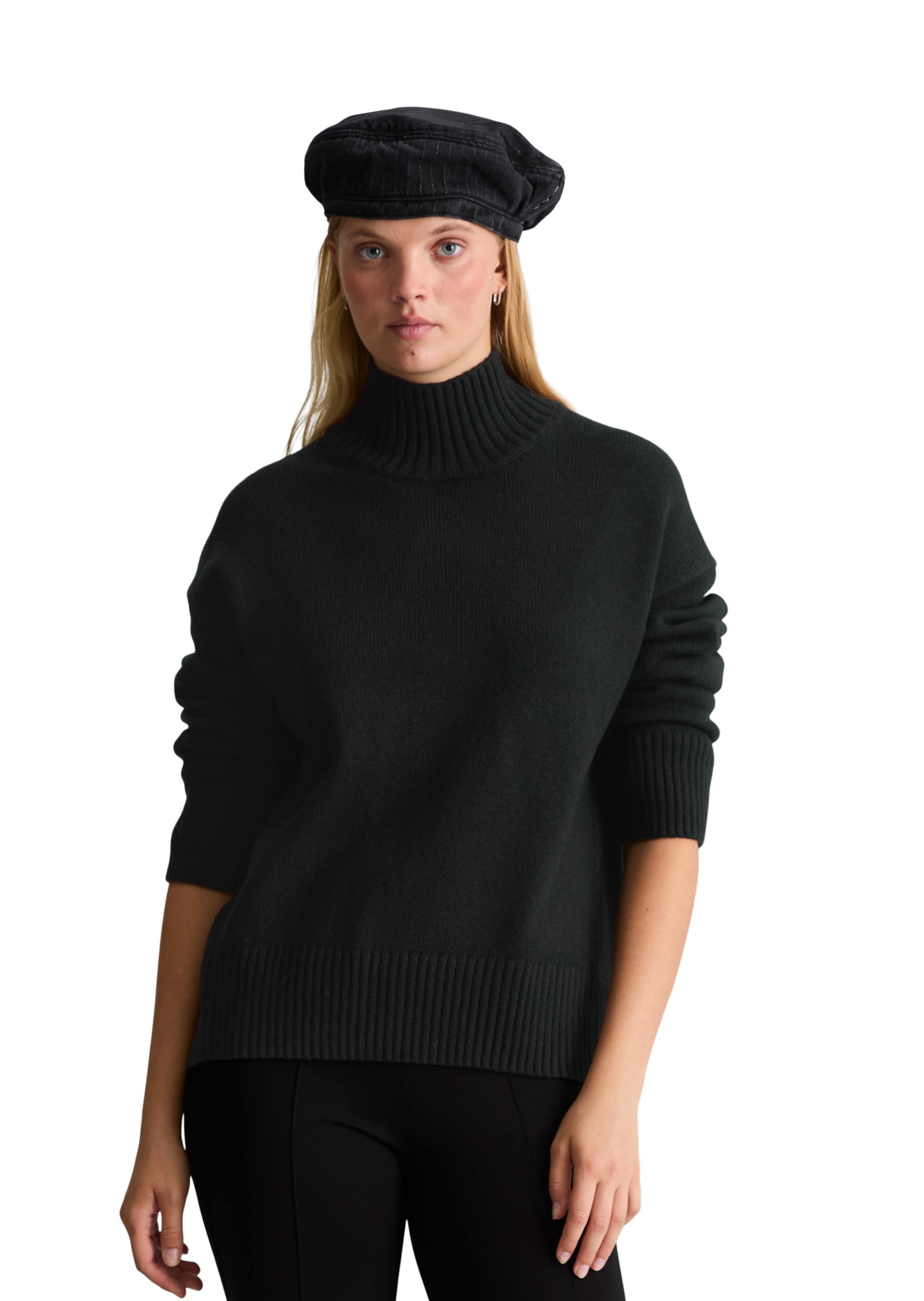 Marc O'Polo DENIM Pullover in Schwarz: Vorderseite