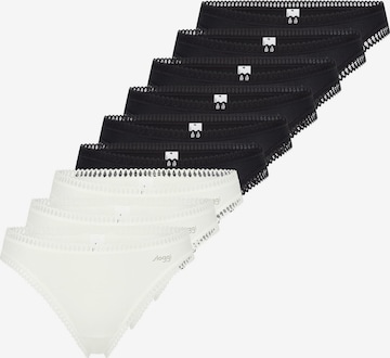 SLOGGI Thong 'GO Crush' in Black: front