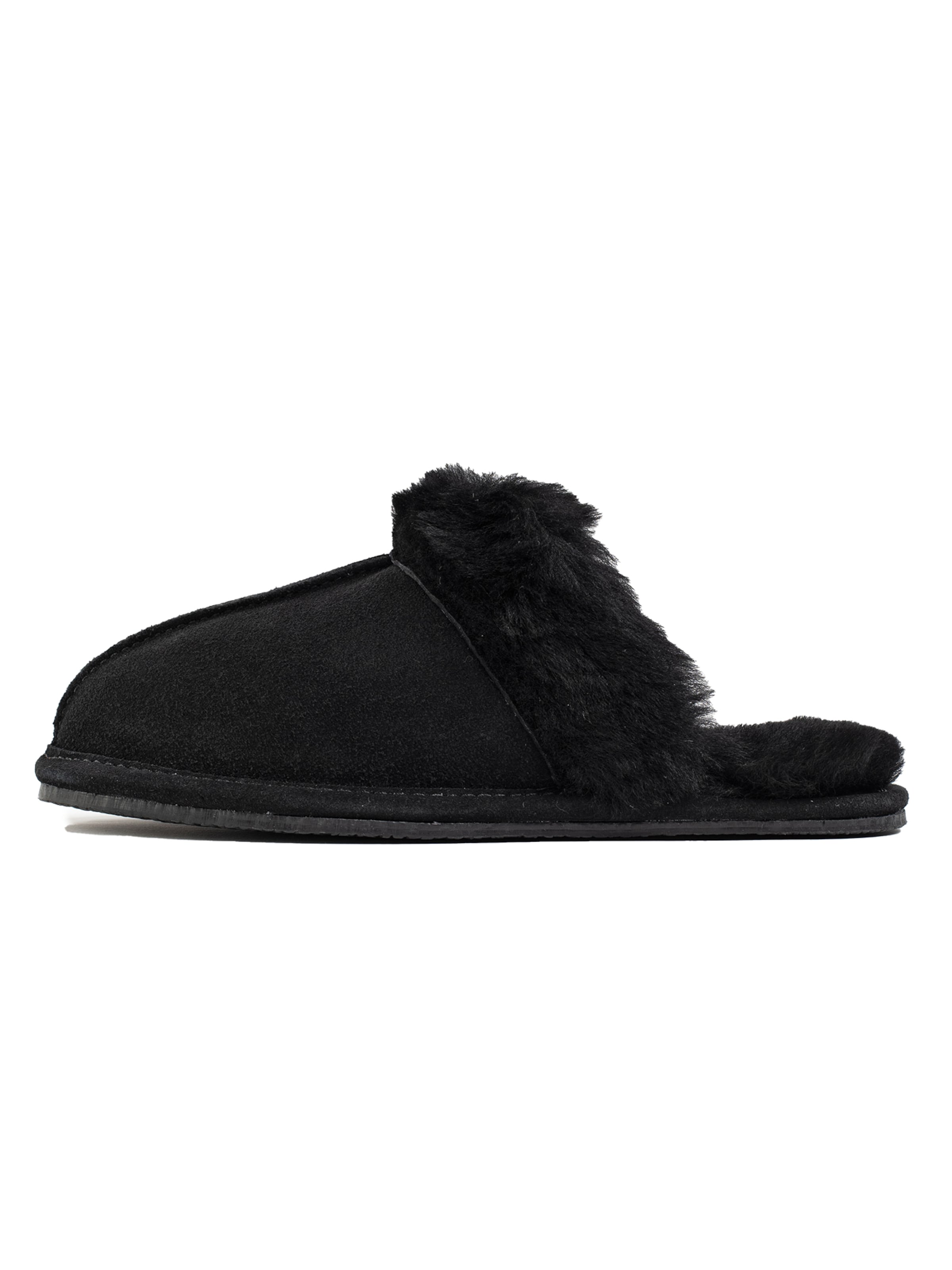 Minnetonka Pantofle – černá: přední strana