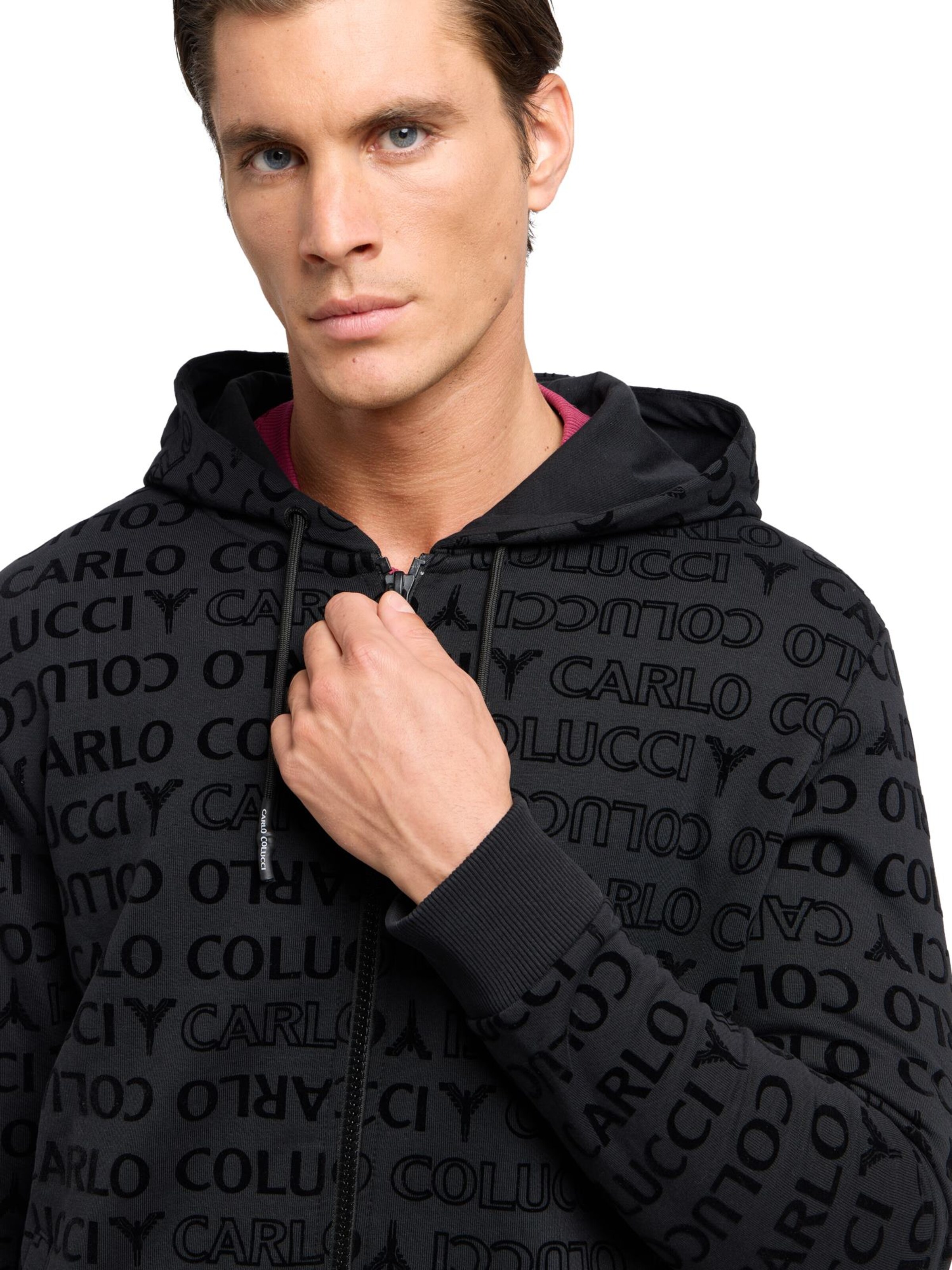 Carlo Colucci Sweat jacket in Black
