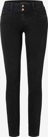 TIMEZONE Slimfit Jeans 'Enya' in Zwart: voorkant