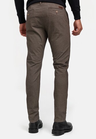INDICODE JEANS Regular Chino trousers 'Asher' in Brown