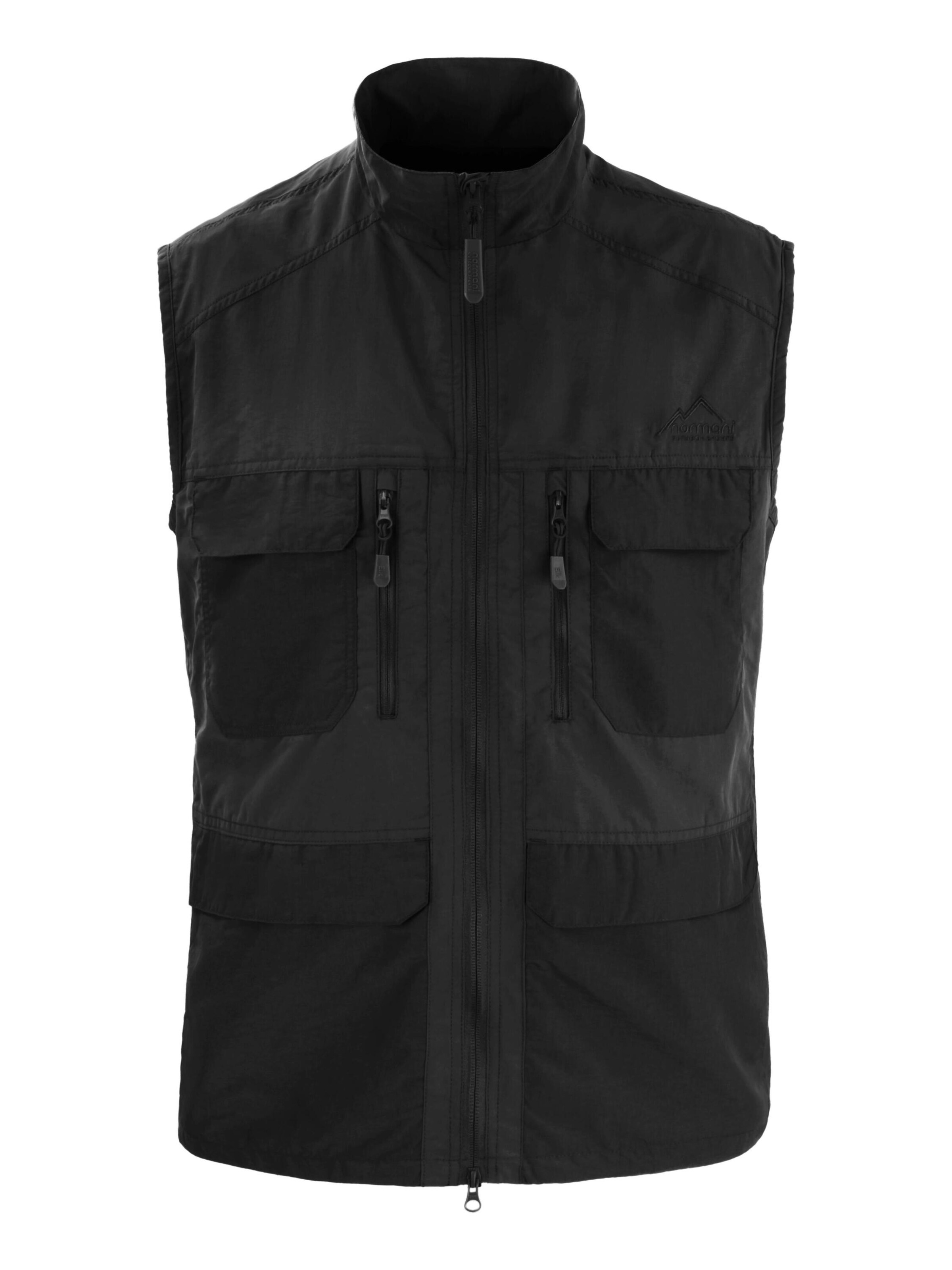 normani Sportweste 'Elk' in Schwarz: Vorderseite