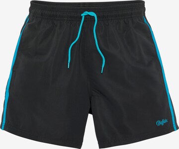 Shorts de bain BUFFALO en noir : devant