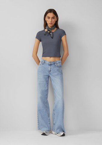 QS T-Shirt in Grau