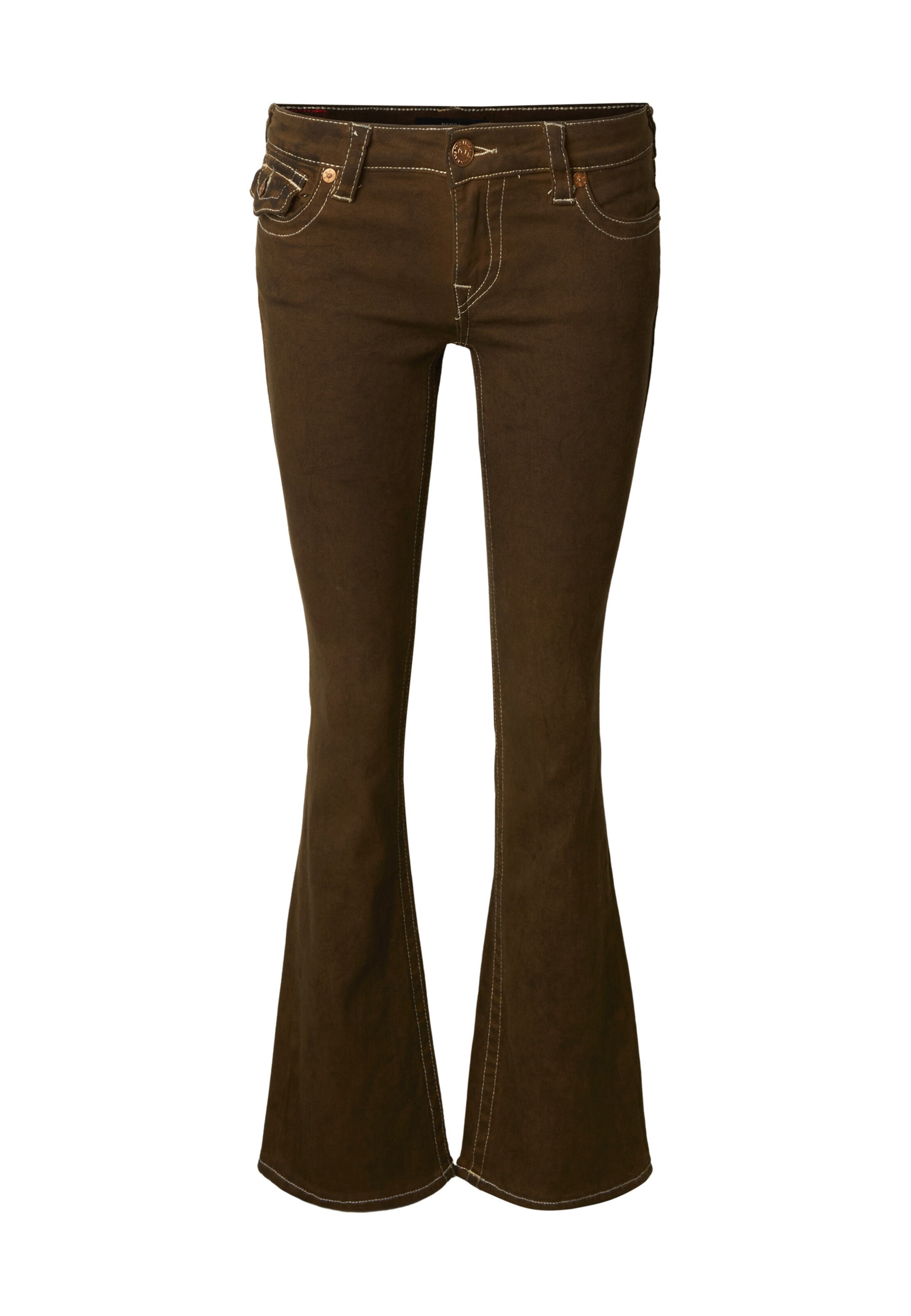 Flared Jeans 'Becca' di True Religion in marrone: frontale