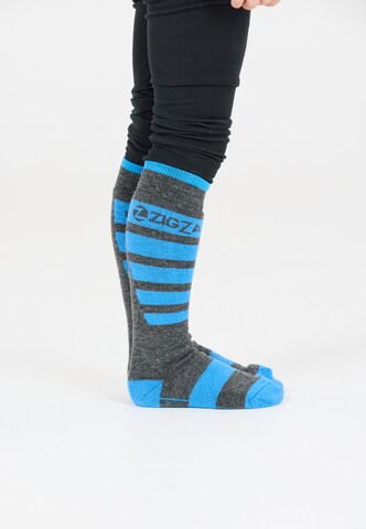 ZigZag Athletic Socks 'Znow' in Blue