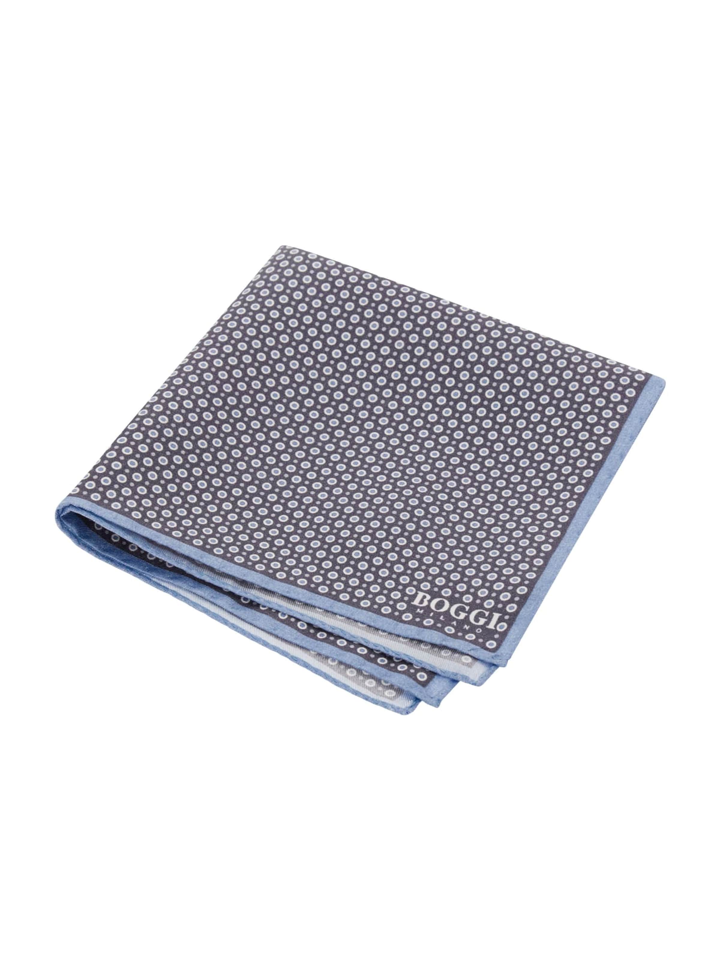 Boggi Milano Lenço de bolso em opal / grafite / branco, Vista do artigo