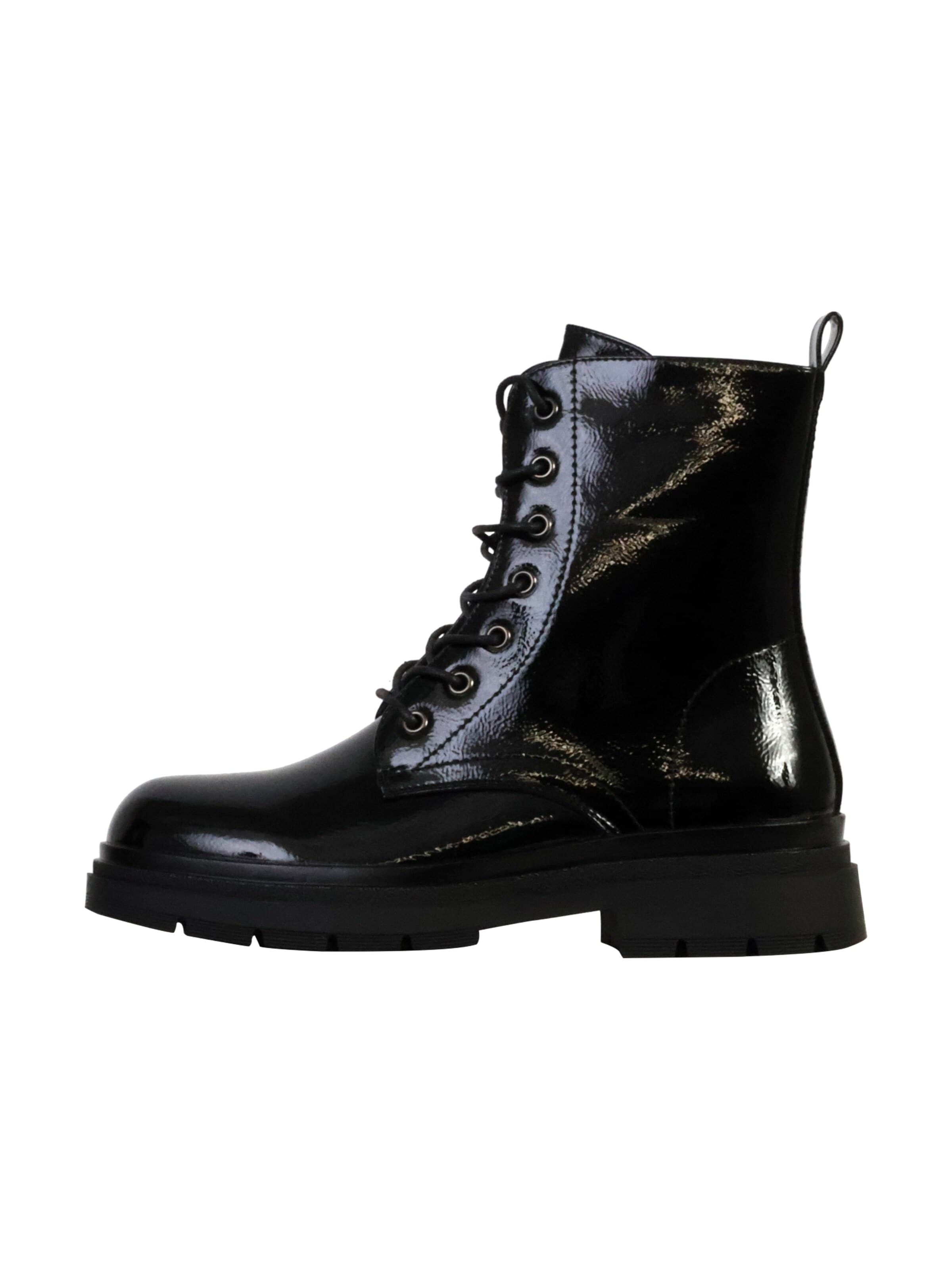 The Divine Factory - Botas de tobillo 'Schnürstiefeletten' en negro: frente