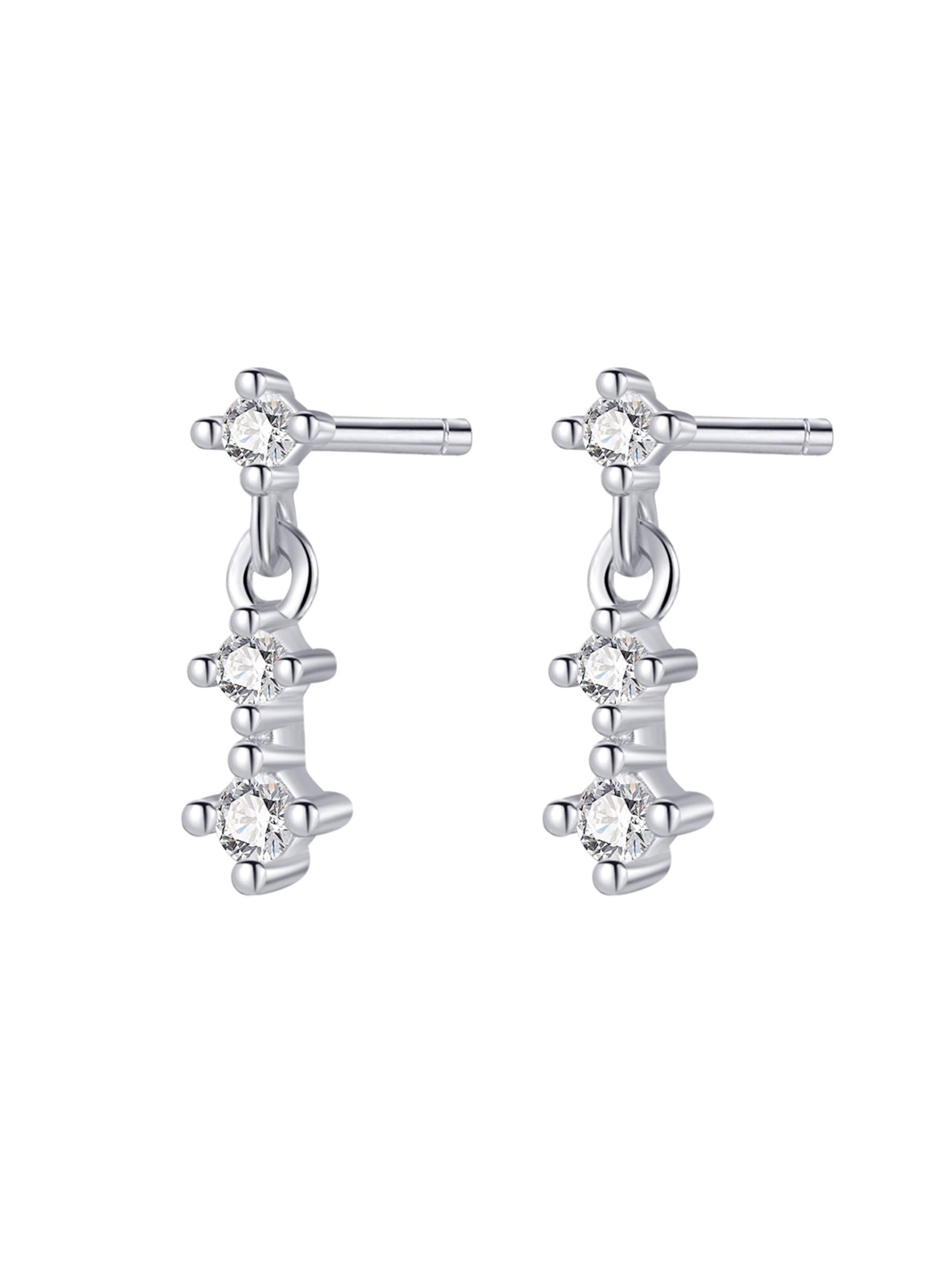 Hey Happiness - Pendientes 'Trio Drop' en plata