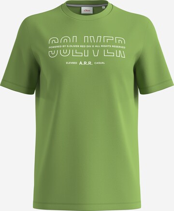 T-Shirt s.Oliver en vert : devant