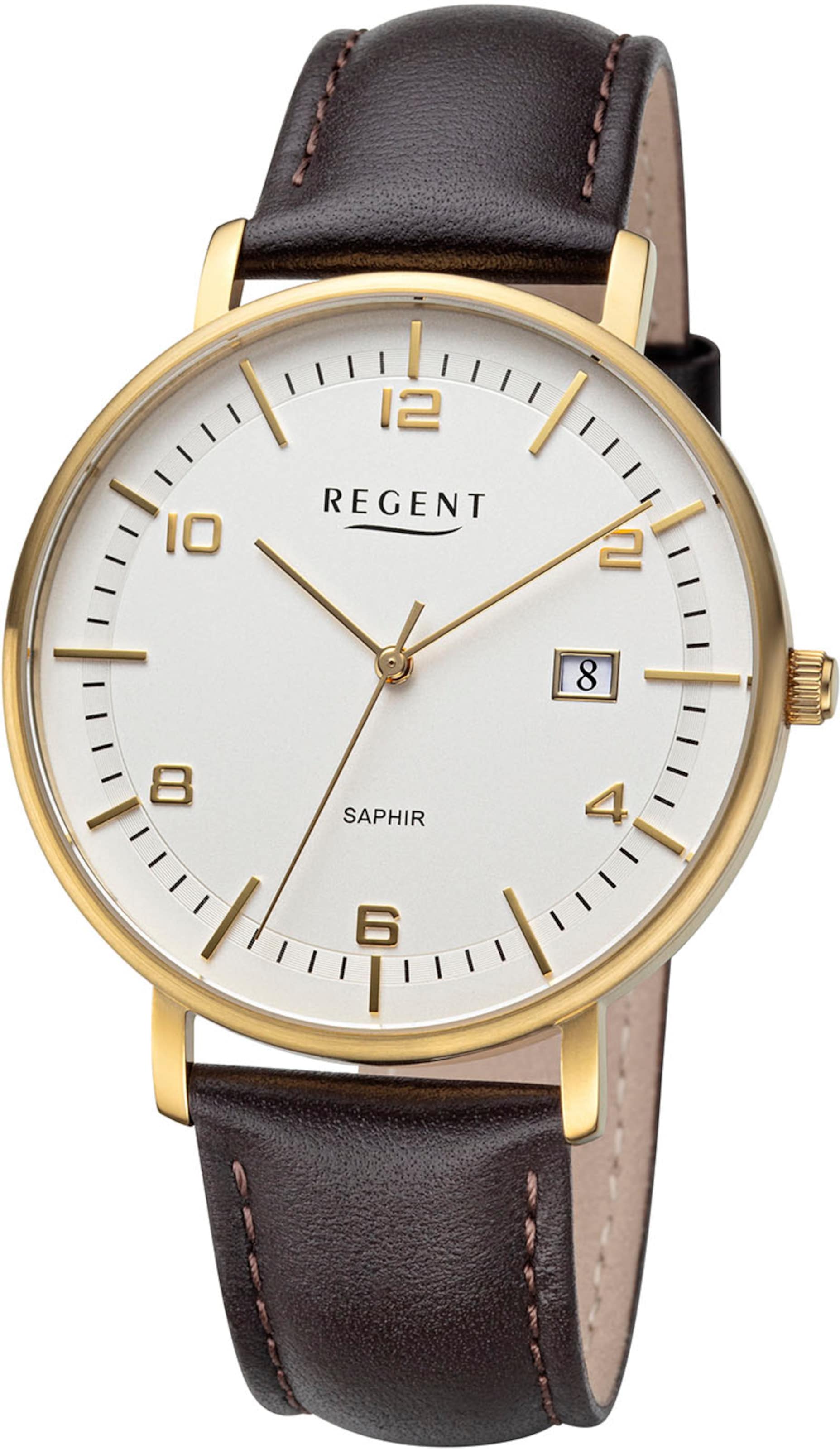 REGENT Analog Watch in Black: front