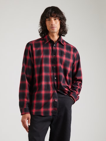 DIESEL Comfort fit Button Up Shirt 'S-SIMPLY' in Black: front