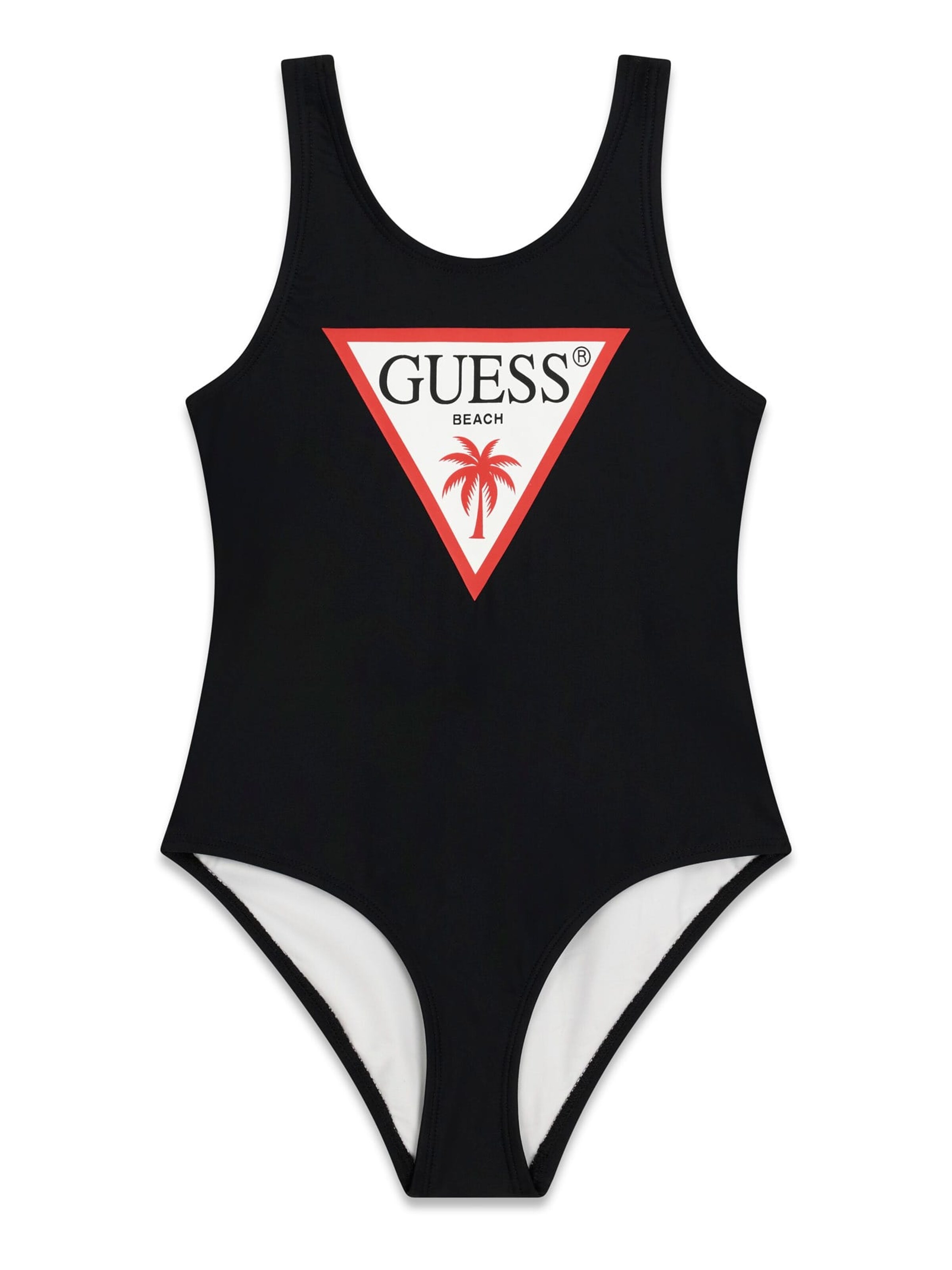 GUESS Badeanzug in Schwarz: Vorderseite