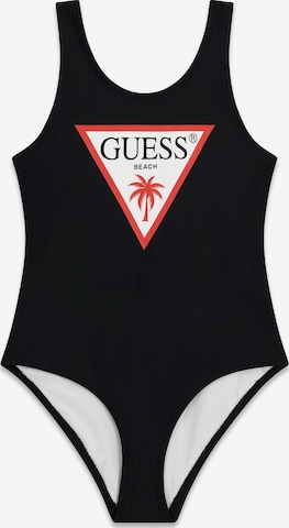 GUESS Badeanzug in Schwarz: Vorderseite