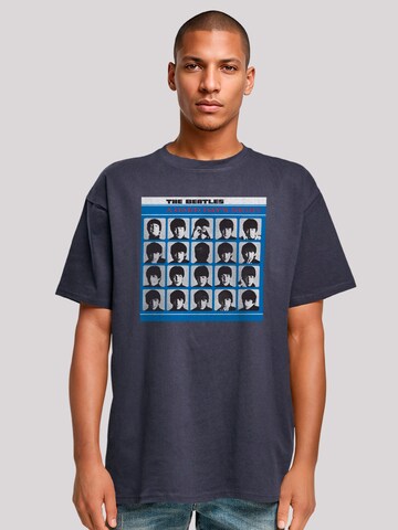 F4NT4STIC Shirt 'The Beatles Retro' in Blue: front