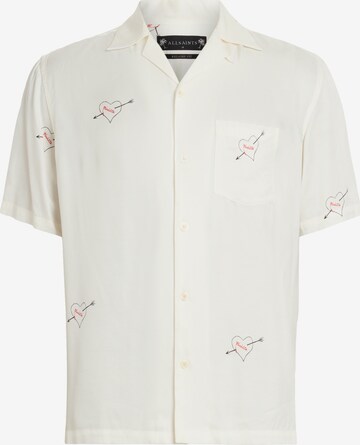 AllSaints Regular Fit Hemd in Beige: predná strana
