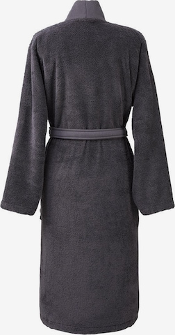 BOSS Home Long Bathrobe 'PLAIN' in Grey