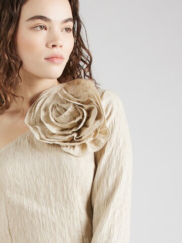 VILA Blus 'FLOWERY' i beige