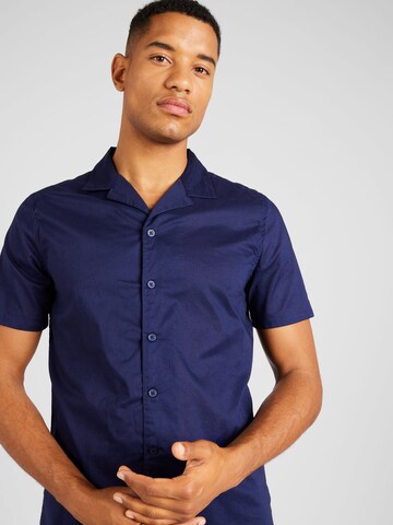 BURTON MENSWEAR LONDON Regular fit Button Up Shirt in Blue