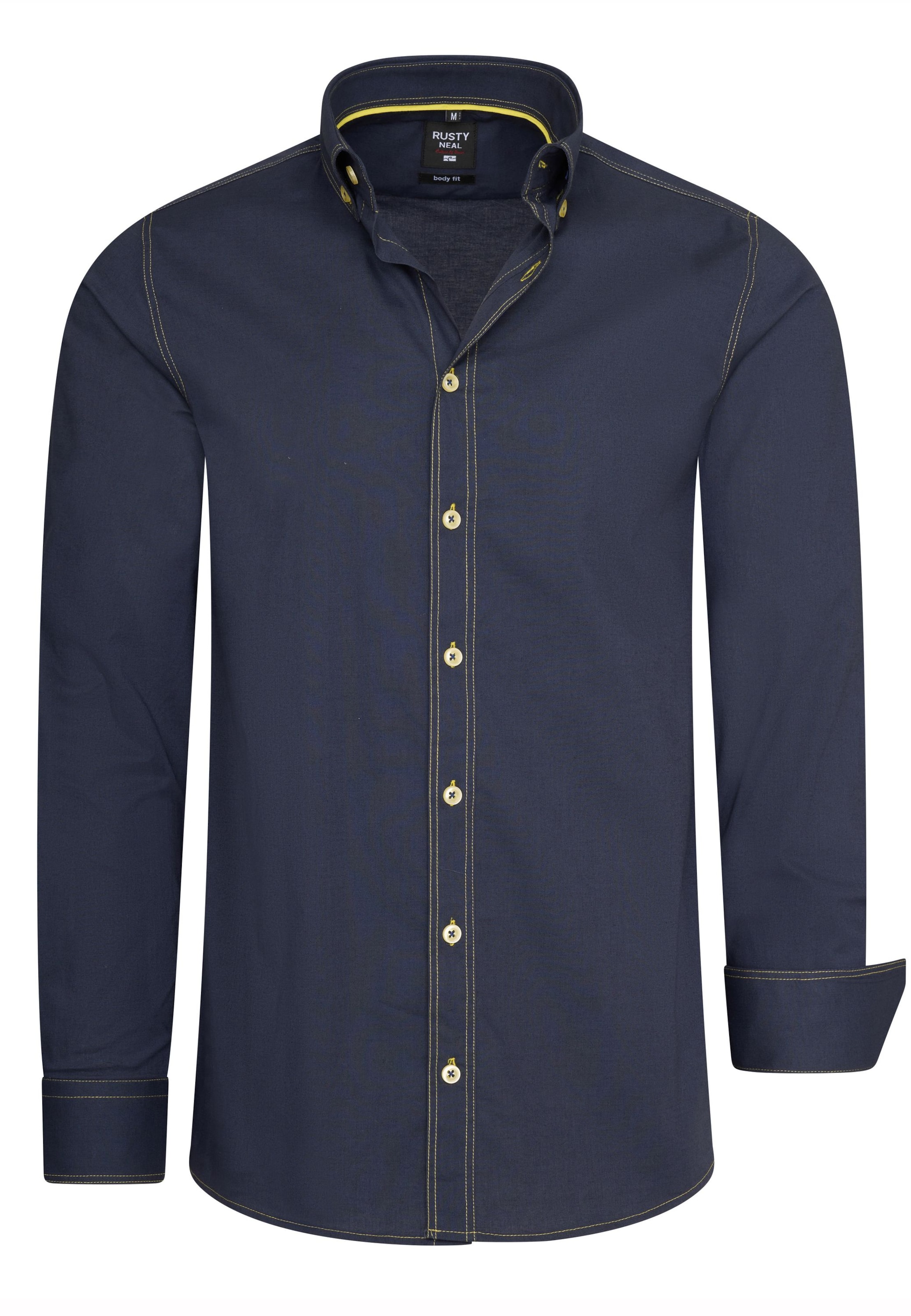 Rusty Neal Overhemd in Blauw: voorkant