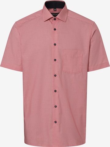 Andrew James Regular fit Zakelijk overhemd ' ' in Rood: voorkant